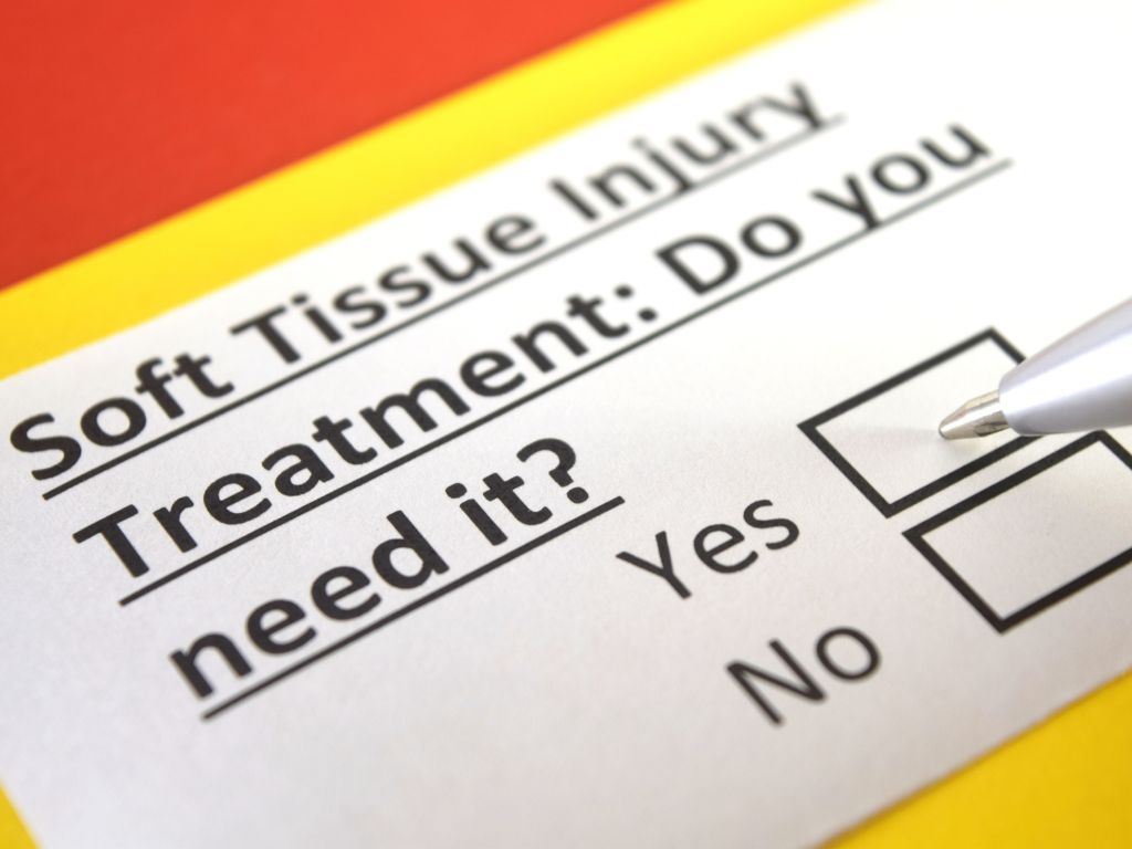Soft tissue auto accident treatment paperwork